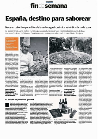 Apariciones en prensa de "Saborea España"