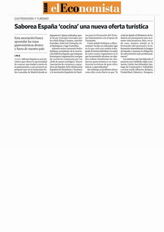 Apariciones en prensa de "Saborea España"