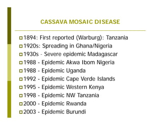 Untapped potential of genetic diversity of cassava in the great lakes region of Africa