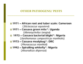 Untapped potential of genetic diversity of cassava in the great lakes region of Africa