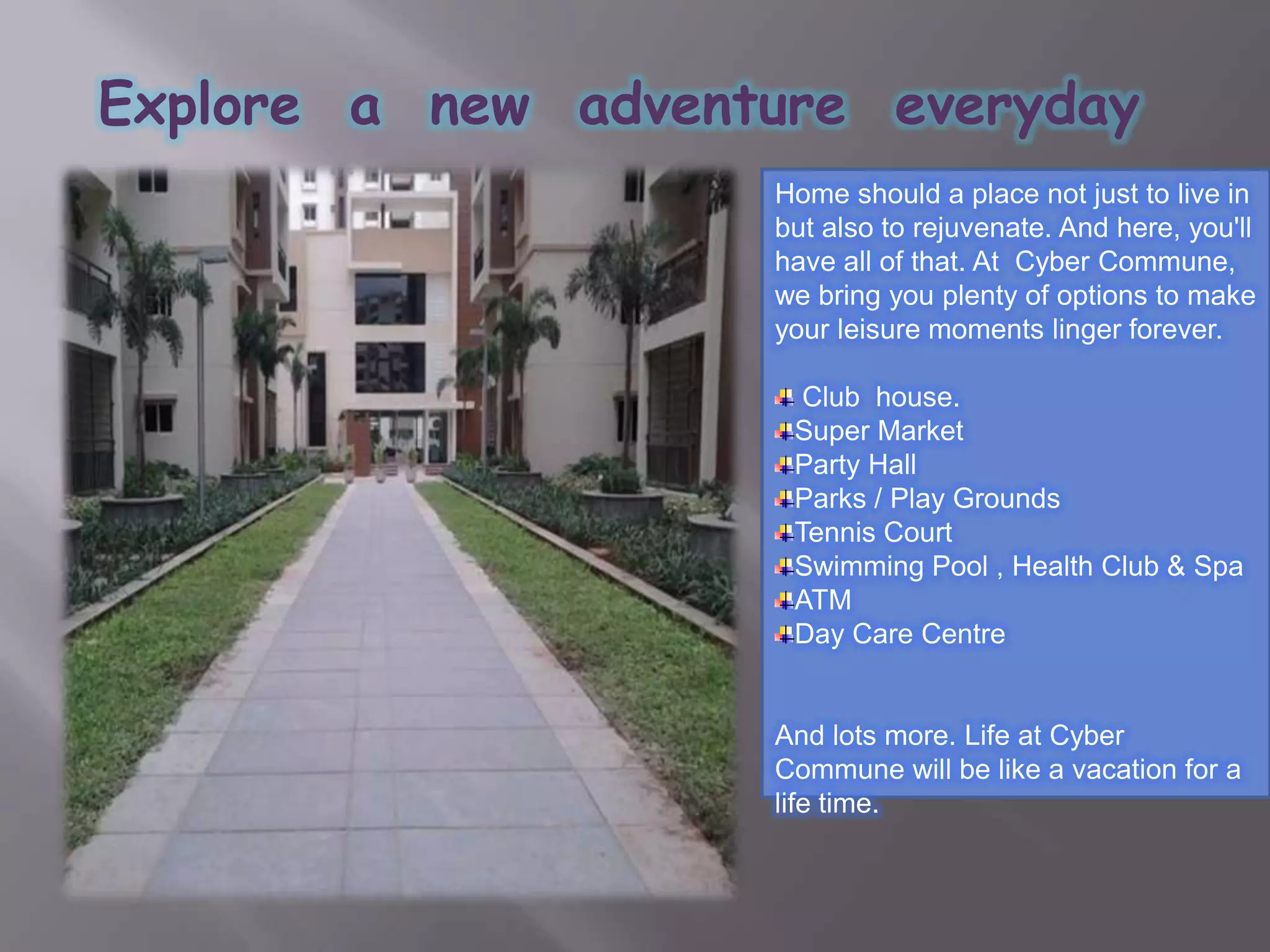 Twenty minutes from Cyber Towers, Madhapur.