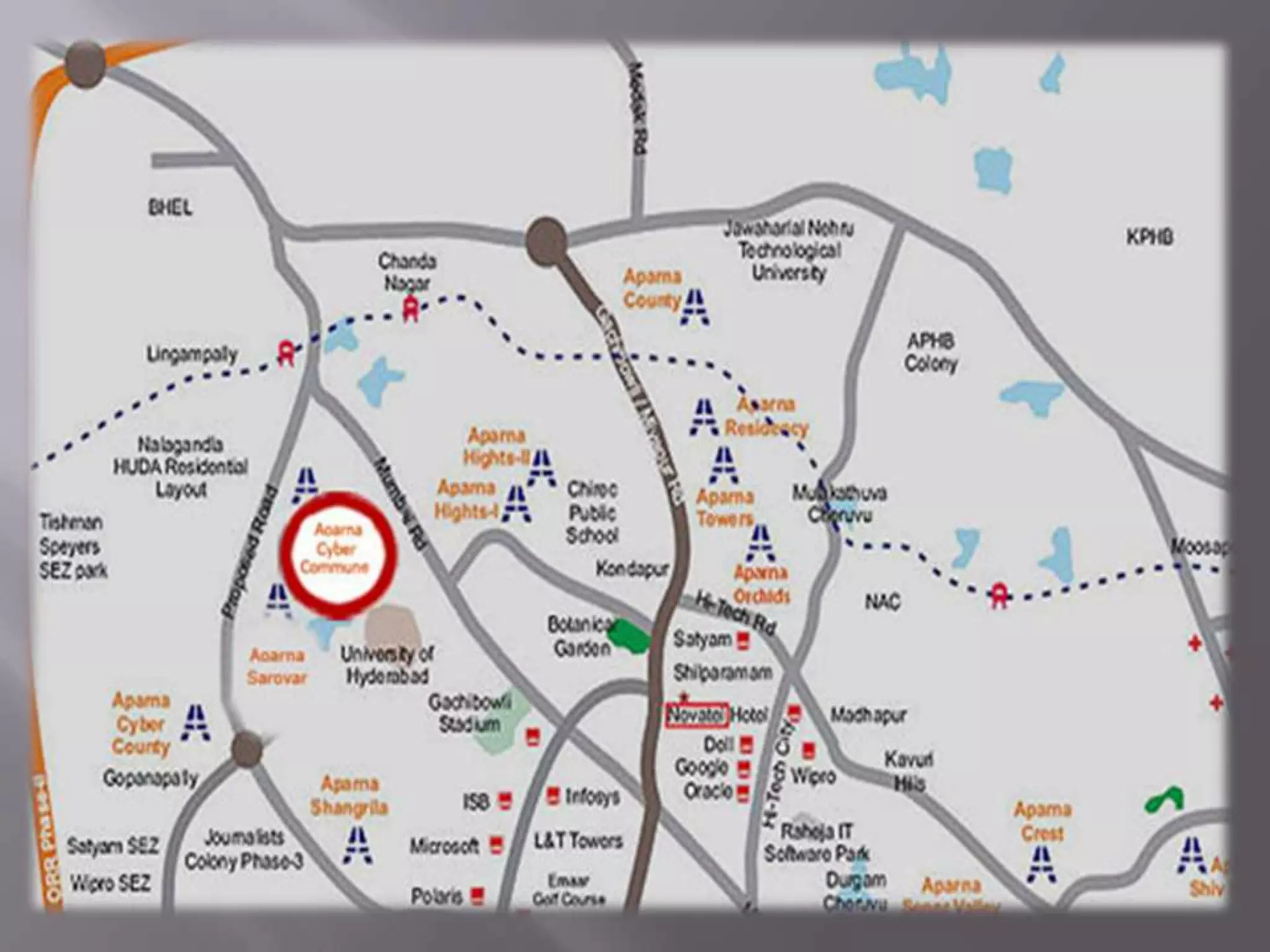 Twelve minutes from the upcoming Kokapet IT SEZ where IT majors such as Google, Patni, Cognizant, QUALCOMM and others will have a presence.
