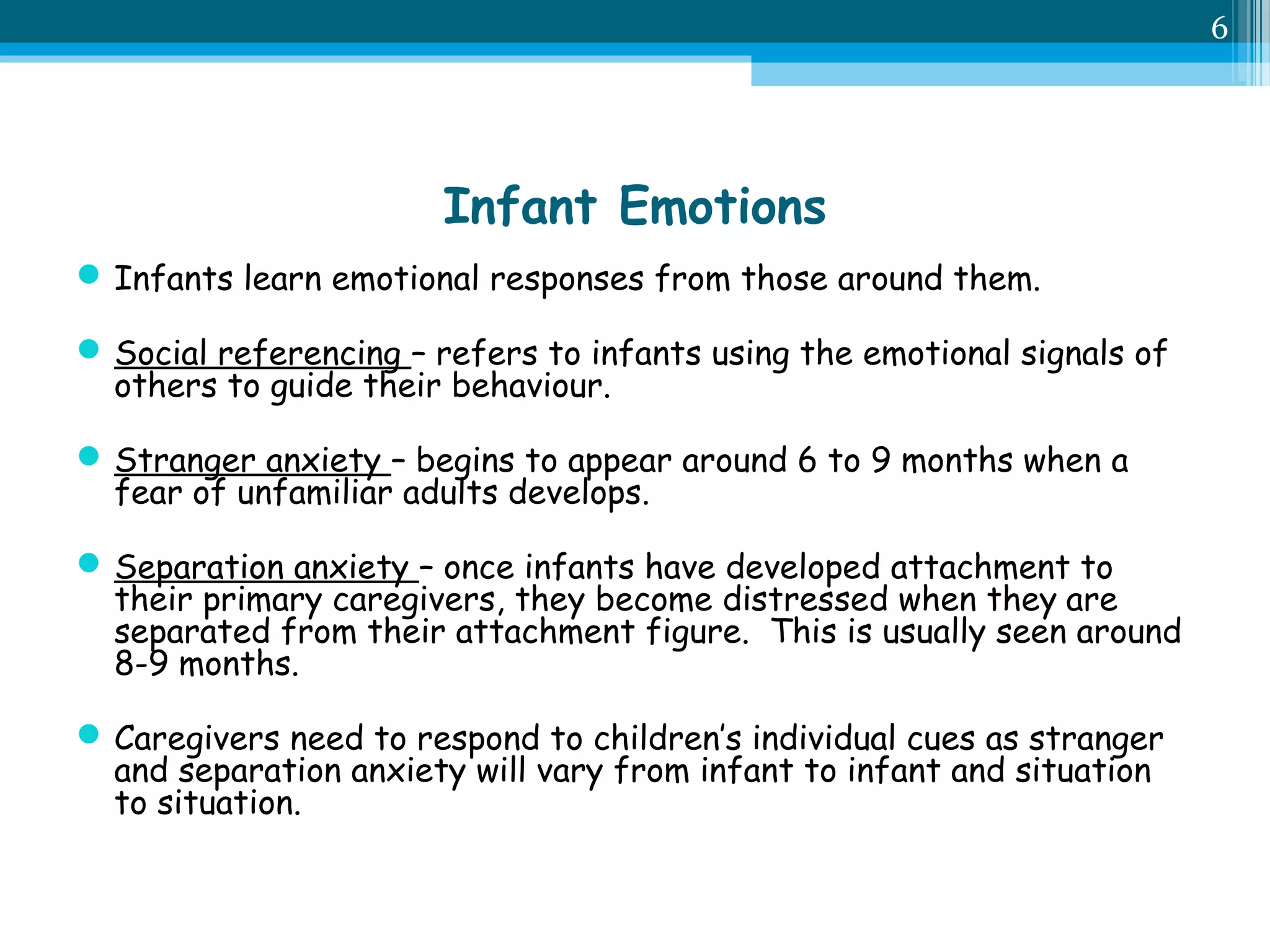 social emotional development of the infants and toddlers | PPT
