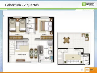 •MaterialconfidencialdepropriedadedaNEOCASA–Reproduçãototalouparcialproibida
11
Cobertura - 2 quartos
 
