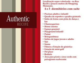 Localização super valorizada - na Rua
Recife a poucos metros do Shopping
Manauara.
4 e 3 dormitórios com suíte
• Piscinas adulto e infantil
• Quadra de esportes e quadra gramada
• Salão de festas com pista de dança e
bar
• Churrasqueiras
• Home cinema
• Espaço gourmet
• Playground infantil
• Pomar
• Brinquedoteca
• Salões de jogos jovem e adulto
• Spa
• Sauna
• Fitness e Estação de ginástica
• Estação de mini-golf
• Pet-place
• Redário
• Área para picnic e área verde com
paisagismo exuberante
FALE COM CONSULTOR
FONE 92 9189 3936
josebastos.imoveis@hotmail.com
 