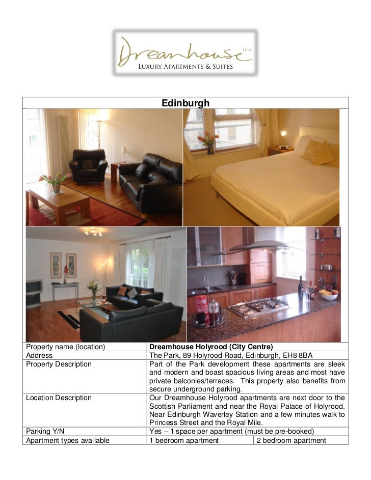 Apartment Description All