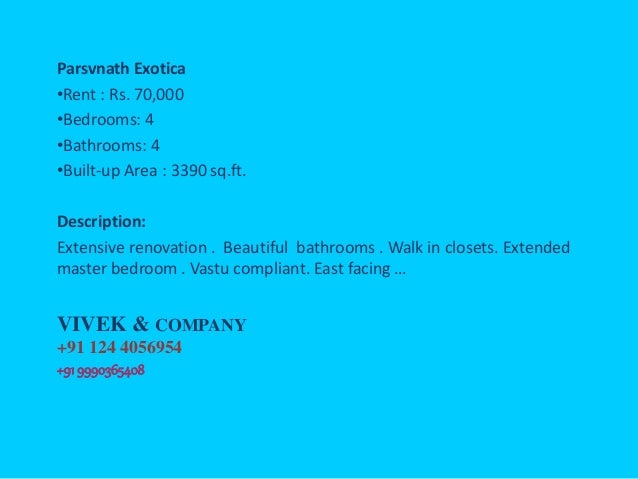 2 / 3 / 4 / Bedroom BHK Flat for Rent | Apartment for Rent in Gurga…