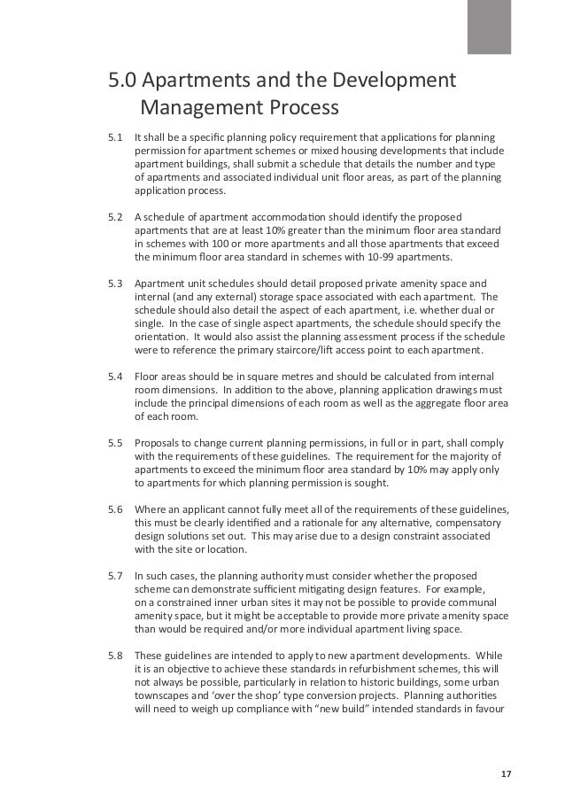 Apartment guidelines 21122015