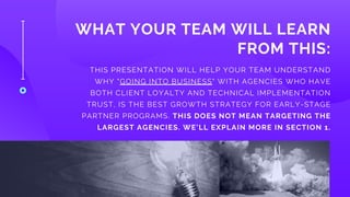 An agency-partner program development strategy | PDF