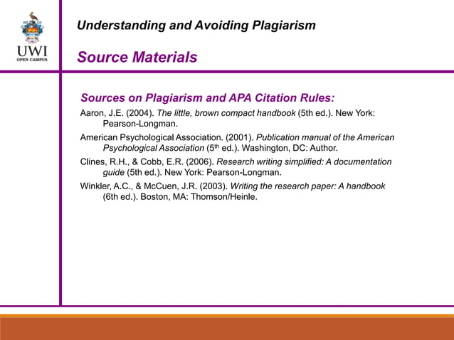Reference List Citations - APA 6th Edition | PPT