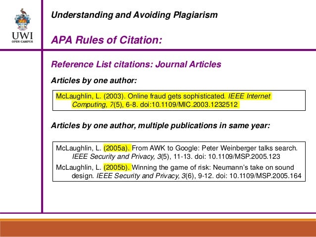 Reference List Citations APA 6th Edition