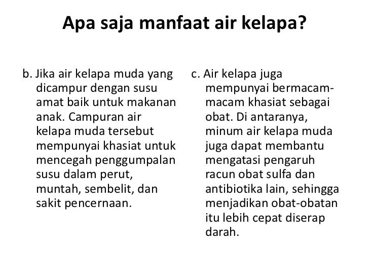 Manfaat Air Kelapa Dan Madu Untuk Anak Manfaat Air Kelapa Dan Madu Untuk Anak