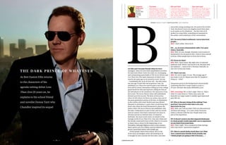 and eerily young-seeming now. He used to live in New
York, but doesn’t leave Los Angeles much these days,
so we spoke on the telephone – the first time we’d
spoken in a long while, something we lamented in
the earlier, unrecorded part of the conversation.
DT: I’m sorry if this is awkward, I never interview
people…
BEE: I don’t either. Never do it.
DT: …so, in terms of journalistic skill, I’m a poor
choice, basically.
BEE: Well, it’s you, though. Honestly (conversation in
background) I’m not good at this. I have to force myself
to focus. Other people have to force me to focus.
DT: Focus on what?
BEE: Well, I don’t know, like right now, it’s internet
publicity stuff. Which I am forced to do. Because with
my audience… I have to do it. Because, basically, no
one over 22 buys my books.
DT: That’s not true.
BEE: No, you’re right, it’s not. The average age of
my reader is not 22. Maybe more like 25. (laughter)
Hang on – what?
Anonymous party in the background is heard loudly
explaining that Bret’s target reader is in fact a
39-year-old male who makes $200,000 a year.
BEE, returning: OK, so that’s right. That’s it. That’s
what it’s come down to. Thirty-nine years old.
Basically my target reader is middle-aged depressed
guys like me.
DT: Who is that guy doing all the talking? Your
pool boy? You need to hire him to do your
interviews for you.
BEE: Well, can I tell you this? I feel very disconnected.
All these web things – it’s a new world. Everyone
wants to interact with the text. People want to be
part of the experience.
DT: It doesn’t seem to me that Imperial Bedrooms
is a book people would especially care to experience
on any kind of personal basis.
BEE: That’s right! ‘Win a weekend in Palm Springs
with Clay! Party!’ (uproarious laughter)
DT: This is a much darker book than Less Than
Zero, a much more horrific book actually, but
I think people are going to like it because…
Imperial
Bedrooms
by Bret
Easton Ellis
Picador
£16.99
July
The book
What happens to morally
bankrupt bright young things
25 years on? Ellis revisits the
characters of 1985’s Less Than
Zero as his antihero Clay, now a
screenwriter, returns to a sad,
grimy version of his old milieu.
Ellis and Tartt
Contemporaries at Bennington,
a Vermont college distinguished
in the arts and misbehaviour,
the friends’ novels nod to each
other: Tartt’s The Secret History and
Ellis’ The Rules of Attraction refer to
the other’s characters.
Your next read
Ellis’ debut Less Than Zero was one
of the key novels of the 1980s.
Written when he was a teenager
but touched by a rueful sadness
that belies his age, it chronicles
the decadence of a generation
of monied college kids.
ret Ellis and I became friends when we were
teenagers, when we were both unpublished novelists;
we read each others’ work very early on, exchanging
and commenting upon drafts of The Secret History and
Less Than Zero (the main characters of which were
exactly the same age as we ourselves were). He was
– I snobbishly felt, as an 18-year-old – the only writer
my own age I’d met who was as good as I was. He
published Less Than Zero and became a star while we
were still at school, limousines rolling up to the college
guard booth for him and reporters calling for him on
the hall phones in the dormitory; the characters of my
first novel, The Secret History (then still unfinished)
showed up in his second, The Rules of Attraction;
when we left school, he threw our senior class one of
the great graduation parties of all time, in Manhattan,
at the Carlyle, with Andy Warhol and Jean-Michel
Basquiat in attendance, a party that I recall being shut
down only when the hotel threatened to phone the
police; when The Secret History was published, with
his help, I dedicated it in part to him; and our novels,
and our careers, have been connected ever since in
obvious and not-so-obvious ways. In Imperial
Bedrooms, his most recent novel, he returns to the
teenage world of Less Than Zero, Clay and Julian and
the bloody-nosed party boys of old, which is of course
in many ways a return to the beginnings of our
friendship, although blighted youth in this instance
hasn’t grown out of its foibles, and the shadows have
grown a good deal darker with middle age.
Of the people I know from school, Bret is one
of the most unchanged: eerily old-seeming at 18
(I thought he was a teacher the first time I saw him)
55
words donna tar tt pho tography jeff b ur ton
the dark prince of whatever
As Bret Easton Ellis returns
to the characters of his
agenda-setting debut Less
Than Zero 25 years on, he
explains to his school friend
and novelist Donna Tartt why
Chandler inspired its sequel
54
 