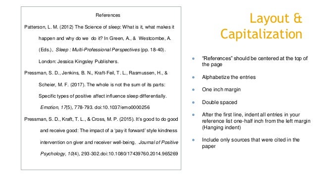 apa citation formatting formatting for apa
