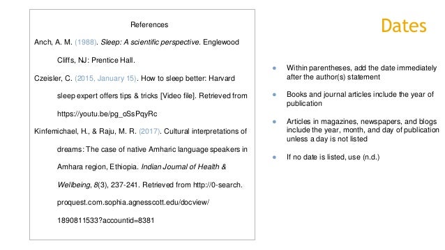 APA Citation Formatting