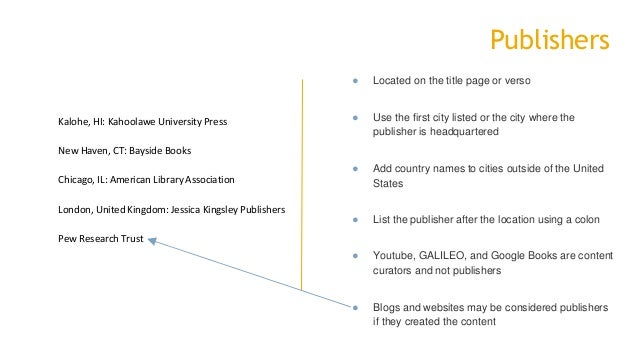 8 publishers located on the title page