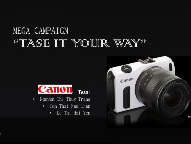 Canon Eosm Taste It Your Way