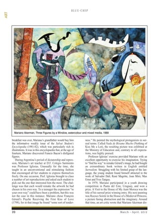 B LU E. C H I P
ART




        Mariano Akerman, Three Figures by a Window, watercolour and mixed media, 1989

      break...