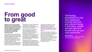 Accenture Password Example A passwordless enterprise journey | PDF
