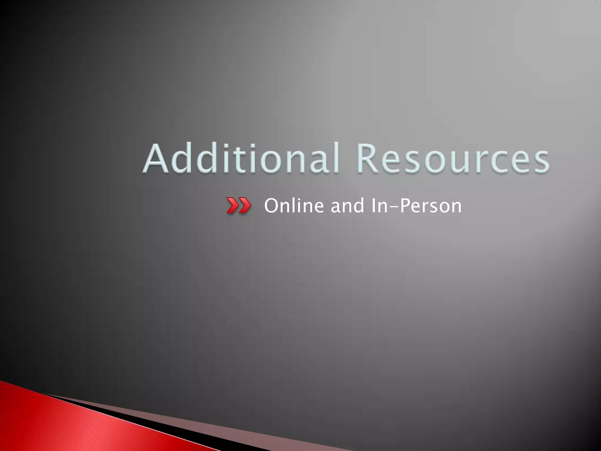 Online and In-Person
 