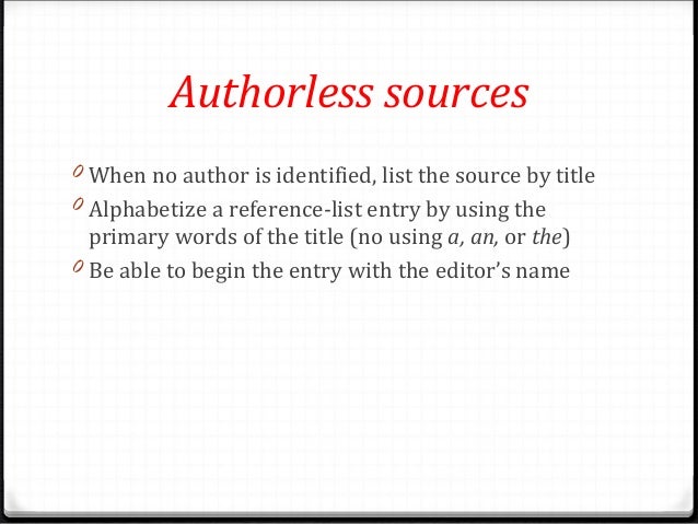 apa style apa style titles