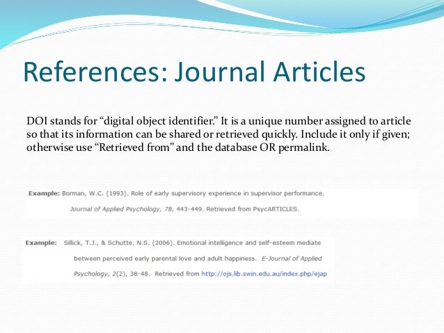 Terms of reference example. Reference example