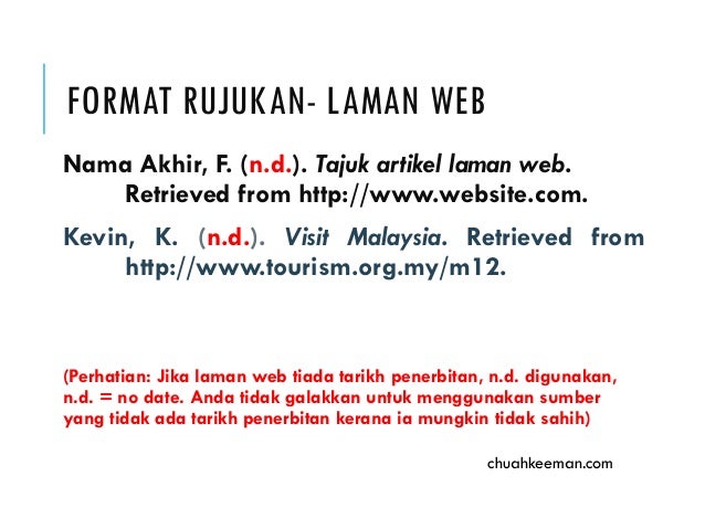 Contoh Rujukan Jurnal Apa Style