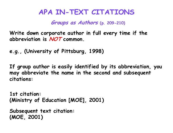 Apa style 2007
