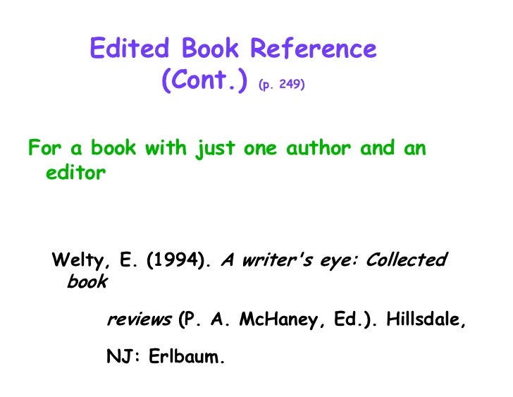 Reference to a book in an essay