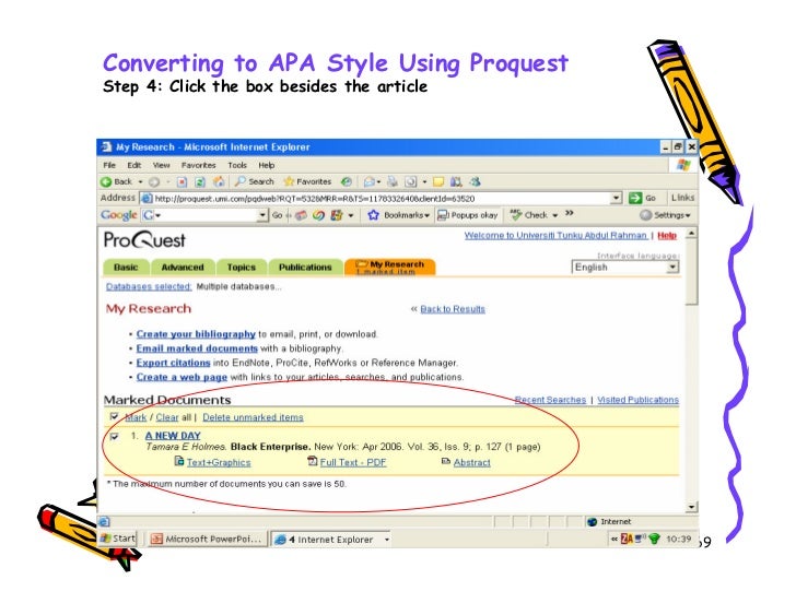 apa style email