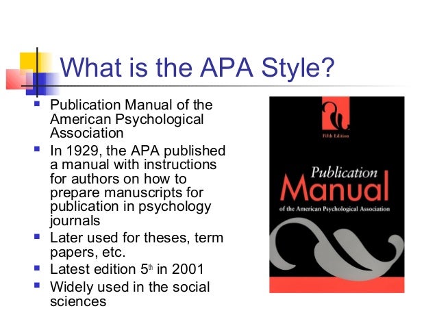 apa style5 and 6 latest edition of apa manual