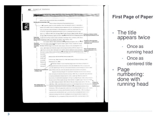 apa style and citations apa style first page
