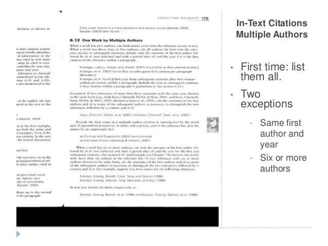 APA Style and Citations