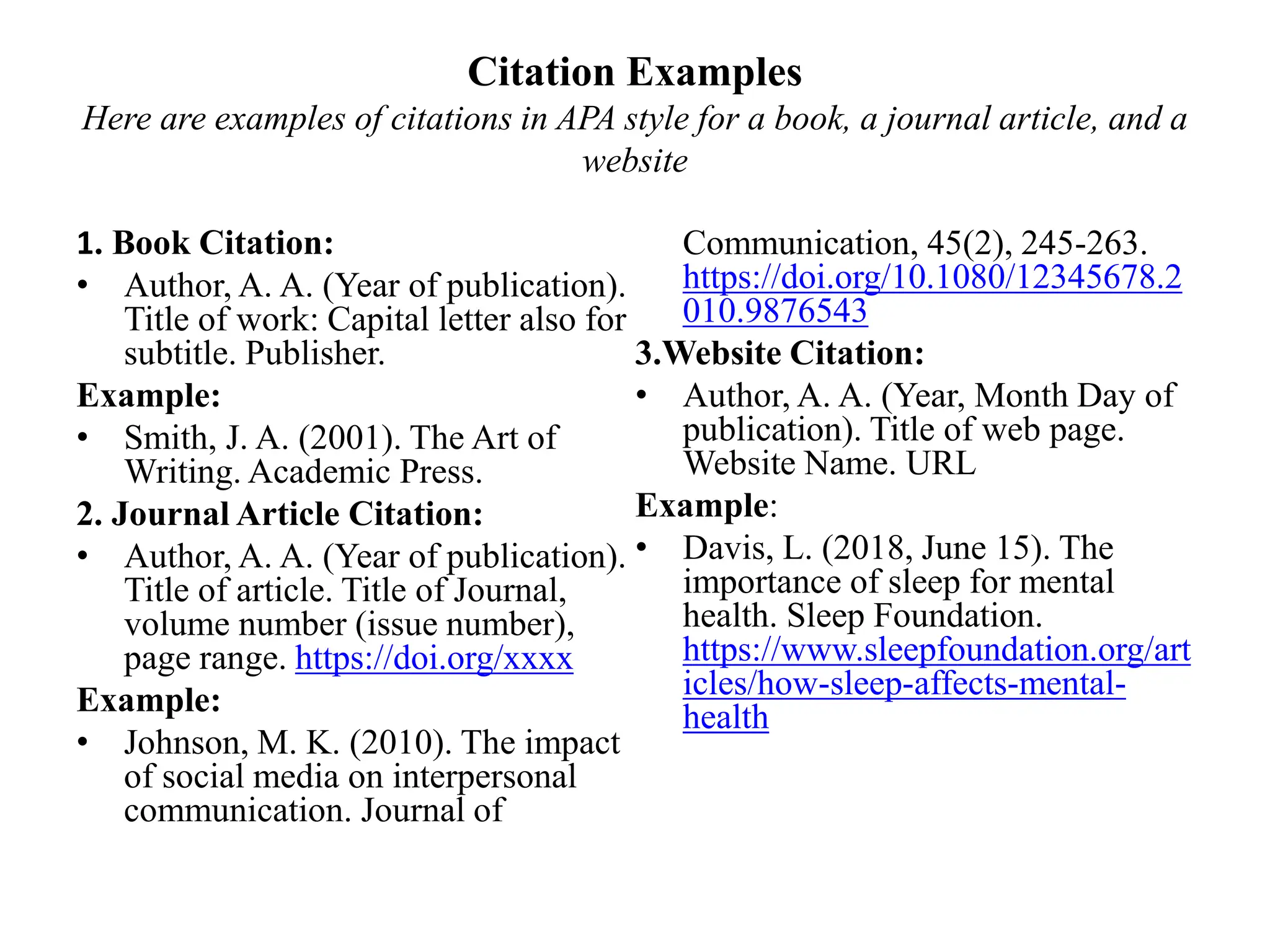 American Psychological Association (APA) style | PPTX
