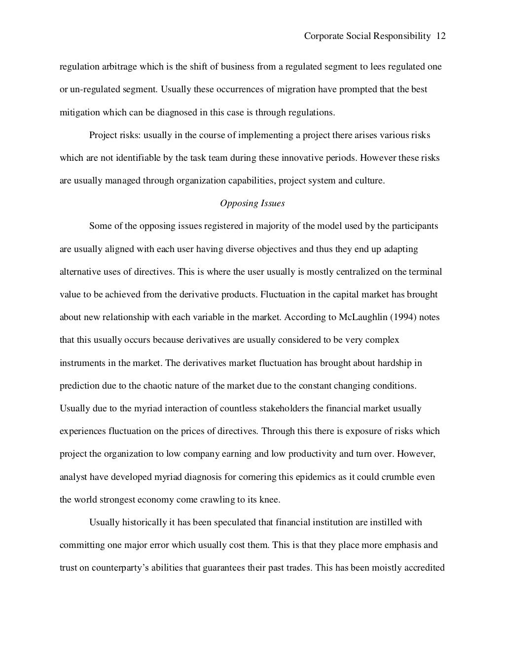 Apa style essay corporate social responsibility