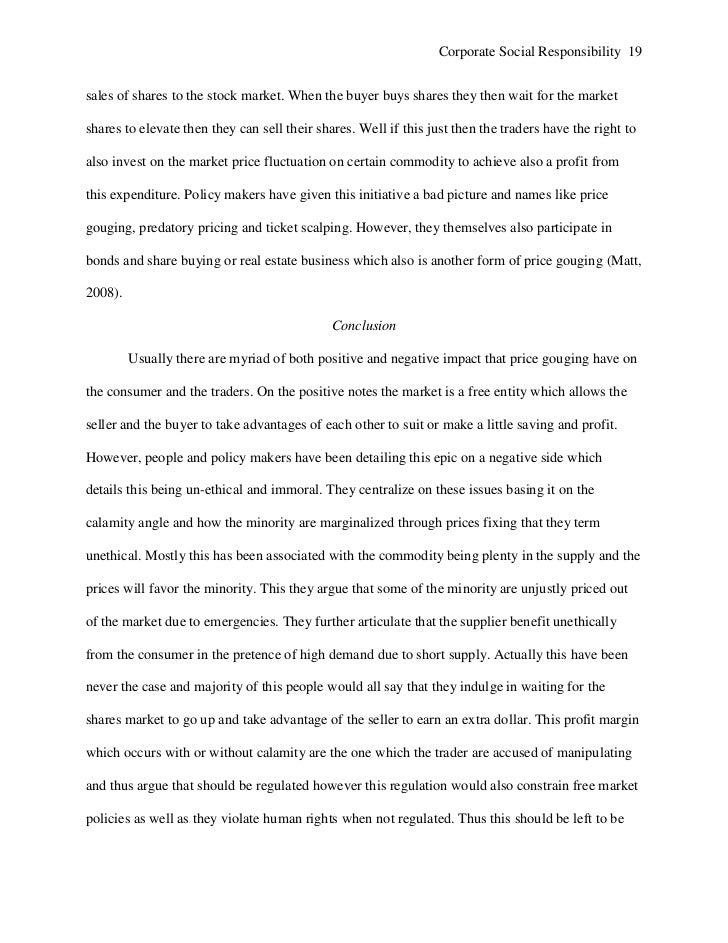 Essays on social responsibility of business
