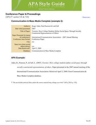 Apa style guide | PDF