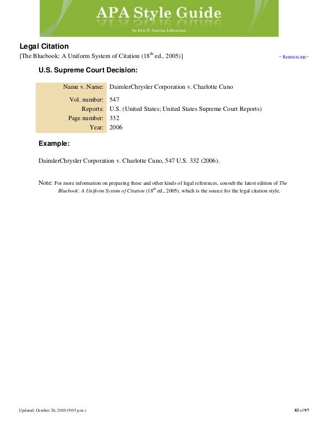 Apa style guide for reports