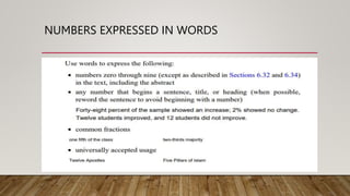 NUMBERS EXPRESSED IN WORDS
 