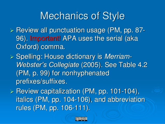 APA Style Overview