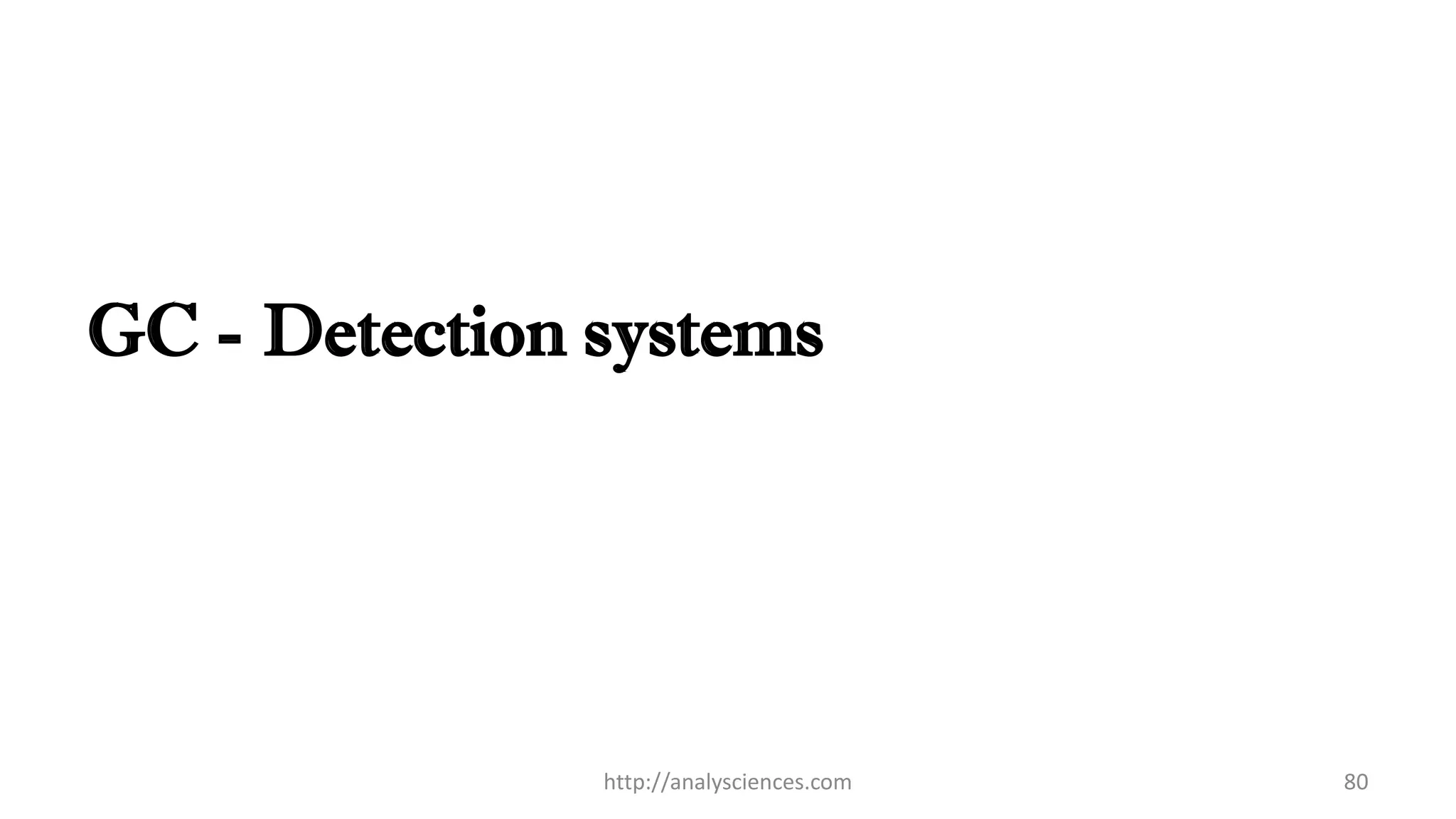 GC - Detection systems
http://analysciences.com 80
 