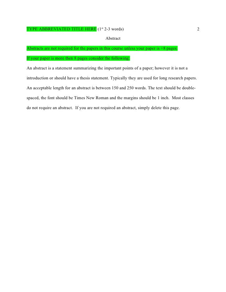 apa pages template