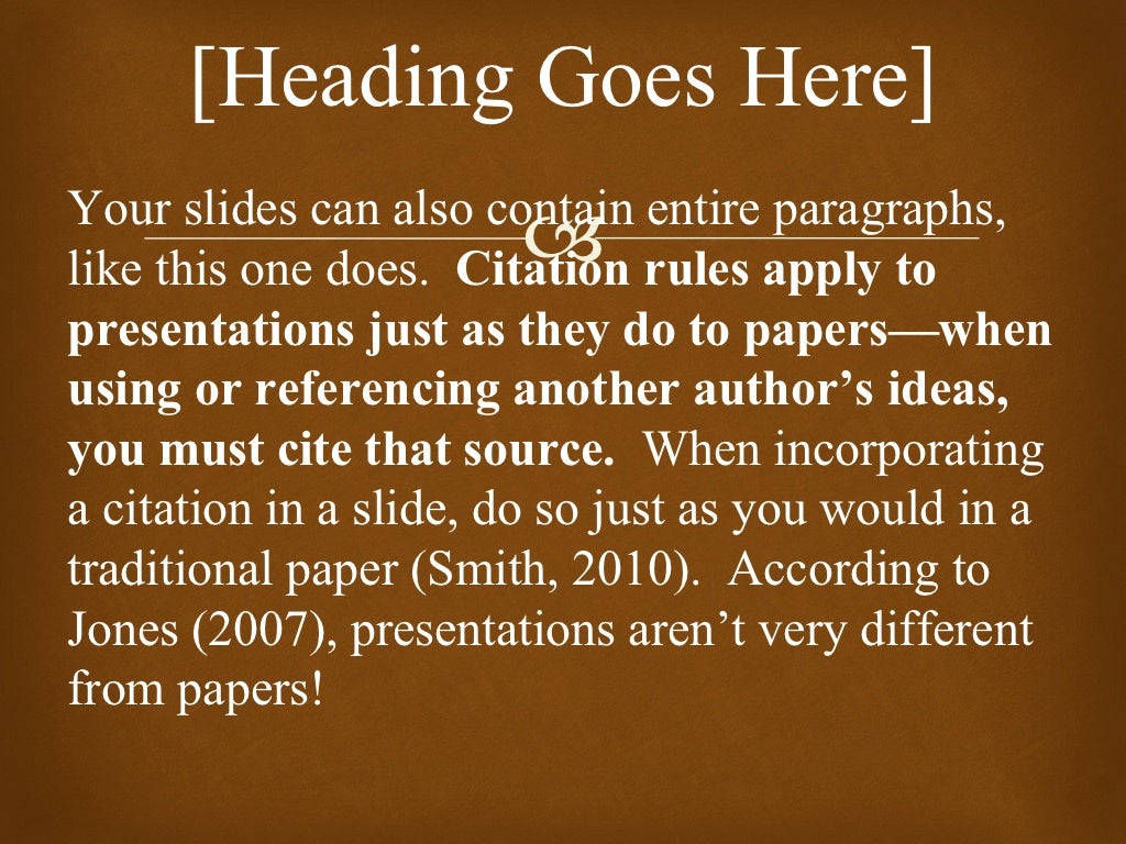 APA template powerpoint