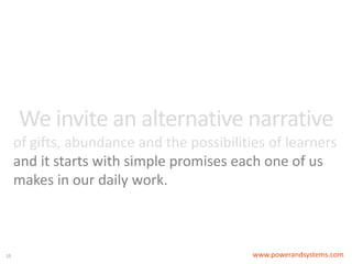 15
I promise to…
… seek ways to share learning from our conference within my network
… get my colleagues up to speed about this conference
… approach CCL leadership to collaborate in research and white paper development
… share the Space of Service with my team and incorporating it into “Collaborative Consulting”
… connect with West Coast trainers to more actively develop regional P+S activities
… share my Organization Workshop expertise to be a resource/mentor
… turn story about Door B into a write-up we can share
… share this session with the people in the network who were not here
… make our website a repository of our ongoing gifts
… incorporate the Space of Service into the Systems course
… share Organization Workshop and related experience … Power & Love
… share this with colleagues, particularly Space of Service
… offer Organization Workshop and When Cultures Meet to the school system
… share Power & Love paper with my husband to open dialogue re: where we are versus want to be
… create diagnostic tool for Power & Love
 
