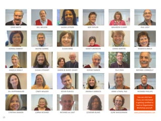 19 tell us
What ideas do you have for influencing
the world in a way that creates
positive, focused, and engaged
communities, organizations and people?
 