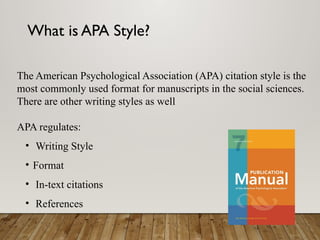 APA for Manuscripts and Technical Documents.pptx