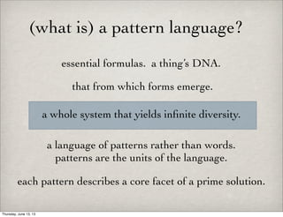 A pattern language of yoga (early draft) | PDF