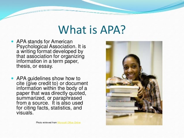 Apa tutorial july 2012 1