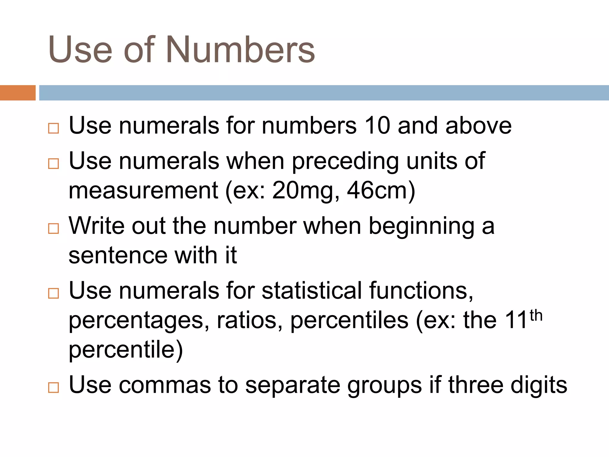 Title PageRunning head: Abbreviates the title and reappears on every page of the manuscriptSet up a left-aligned header and capitalize the word “Running” and “head” and the entire abbreviated title