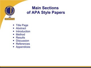 Apa Videos Slides For Student Orientation | PPT